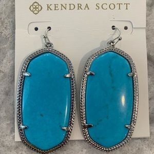 Kendra Scott Jewelry - Kendra Scott Teal Magnesite Silver Earrings Kendra Scott Jewelry - Kendra Scott Teal Magnesite Silver Earrings